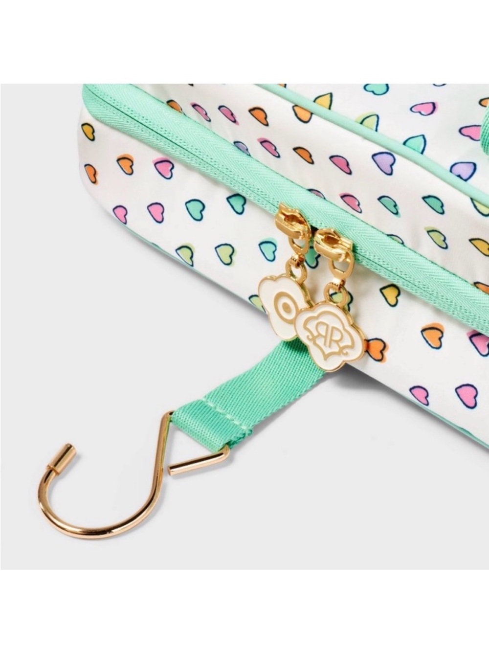 Roller Rabbit x Target Disco Hearts Wave Hanging Toiletry Bag NWT - Picture 3 of 8